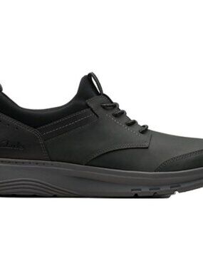 Clarks - Mens Motion Trek Ez Shoes, size 8.5 US mens, color black.